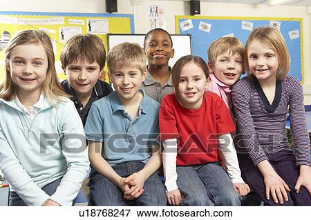 Schoolchildren In classroom View Large Photo Image Stock Photo - Schoolchildren In classroom. Fotosearch