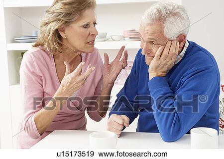 Senior Couple Having Argument At Home View Large Photo Image Stock Photo - Senior Couple Having Argument At Home. Fotosearch