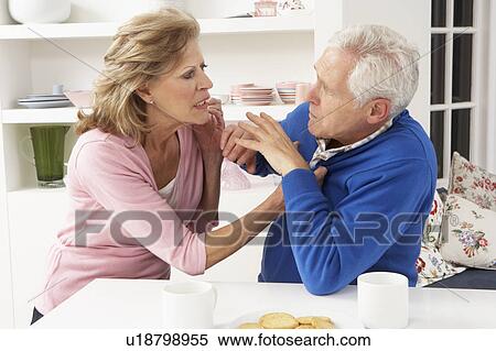 Senior Couple Having Argument At Home View Large Photo Image Stock Photography - Senior Couple Having Argument At Home. Fotosearch