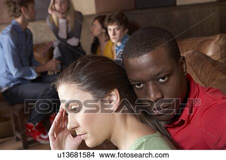 Worried young couple View Large Photo Image Picture - Worried young couple. Fotosearch