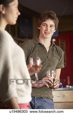 Stock Image - Young couple in love. Fotosearch
