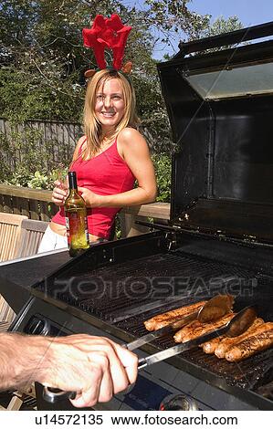 Stock Photography - BBQ xmas day. Fotosearch