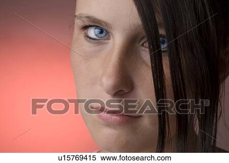 Stock Photography - Blue eyed woman. Fotosearch