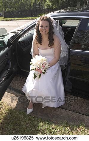 Stock Photography - Bride arriving. Fotosearch