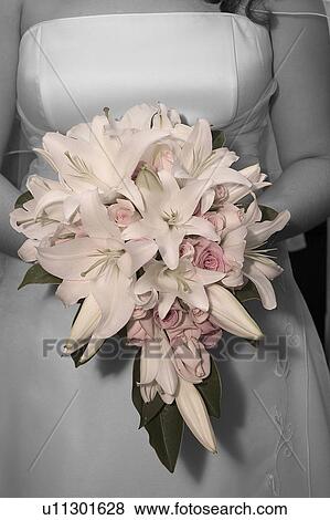 Bride with bouquet View Large Photo Image Stock Photo - Bride with bouquet. Fotosearch