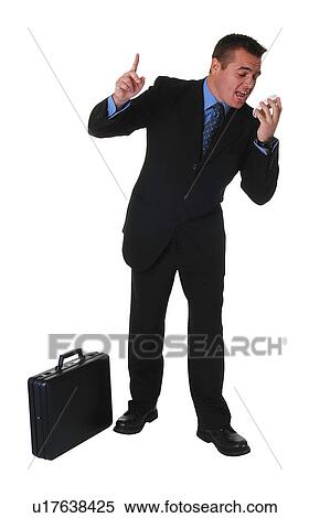 Stock Photography - Businessman on the phone. Fotosearch