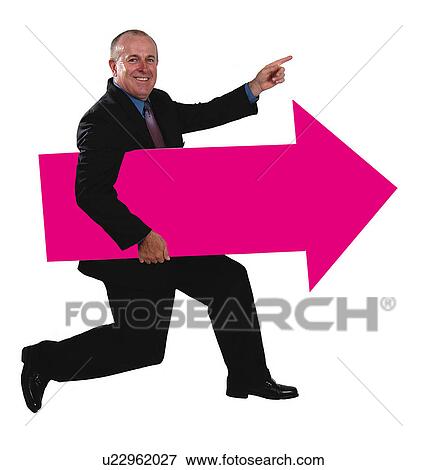 Businessman with an arrow View Large Photo Image Stock Photo - Businessman with an arrow. Fotosearch