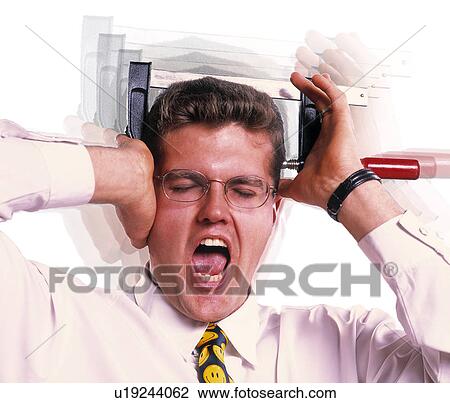 Businessman with vice on head View Large Photo Image Stock Image - Businessman with vice on head. Fotosearch