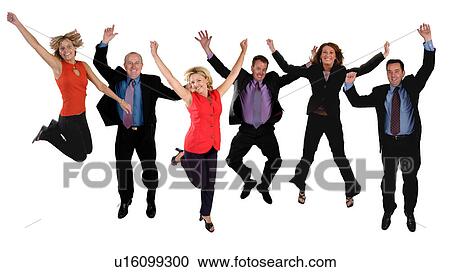 Businesspeople jumping for joy View Large Photo Image Stock Image - Businesspeople jumping for joy. Fotosearch