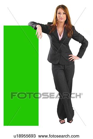 Businesswoman with a rectangle View Large Photo Image Stock Image - Businesswoman with a rectangle. Fotosearch