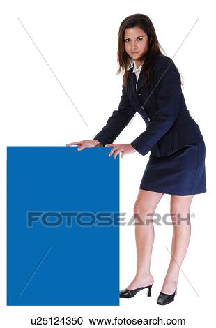 Businesswoman with a rectangle View Large Photo Image Stock Image - Businesswoman with a rectangle. Fotosearch