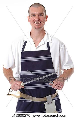 Stock Image - Butcher. Fotosearch