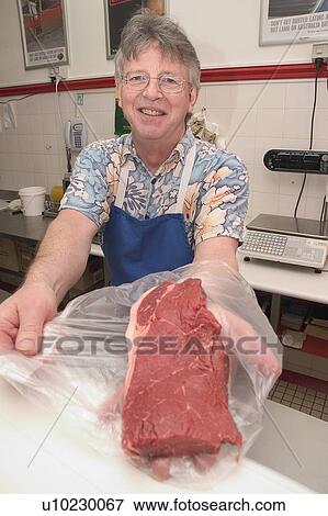 Stock Photo - Butcher. Fotosearch