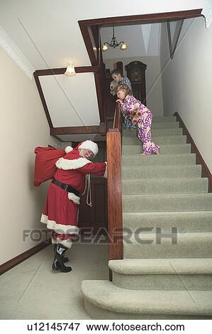 Stock Photo - Caught Santa. Fotosearch