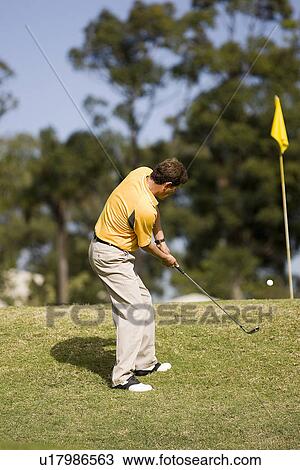 Chip shot golfer View Large Photo Image Stock Image - Chip shot golfer. Fotosearch