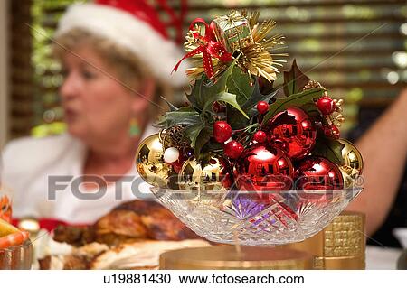 Stock Image - Christmas center piece. Fotosearch