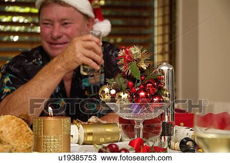 Stock Image - Christmas dinner. Fotosearch