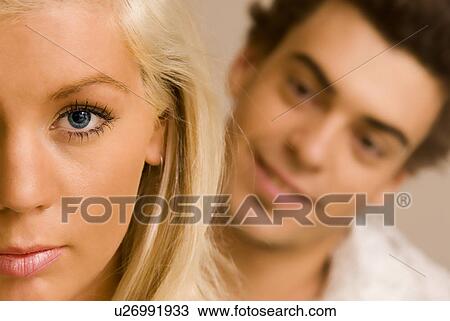 Stock Image - Close couple. Fotosearch