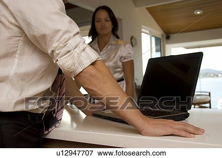 Stock Photo - Computer at home. Fotosearch