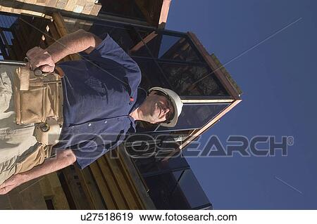Construction worker View Large Photo Image Stock Photo - Construction worker. Fotosearch