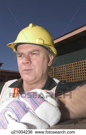 Stock Photograph - Construction worker. Fotosearch