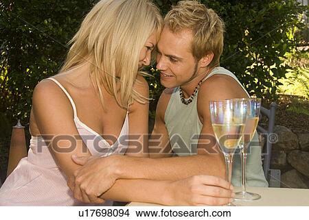 Couple at garden cafe View Large Photo Image Picture - Couple at garden cafe. Fotosearch