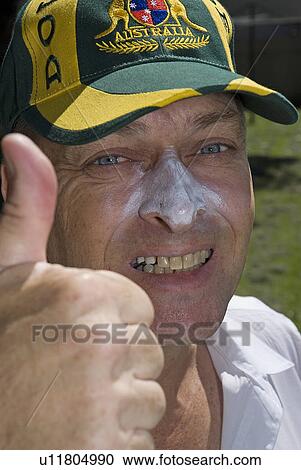 Stock Image - Cricketer. Fotosearch