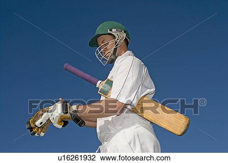 Stock Image - Cricketer. Fotosearch