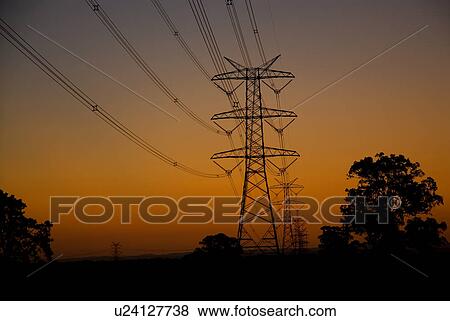 Electrical power lines View Large Photo Image Stock Photo - Electrical power lines. Fotosearch