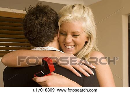 Excited engagement View Large Photo Image Stock Photo - Excited engagement. Fotosearch