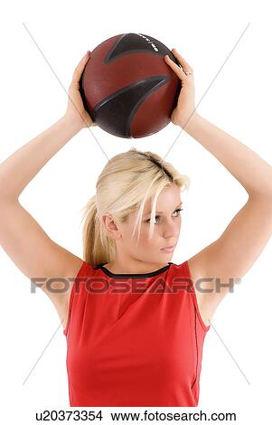 Exercise with medicine ball View Large Photo Image Picture - Exercise with medicine ball. Fotosearch