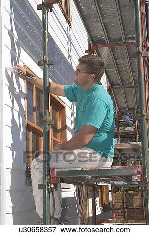 Stock Photo - Exterior painter. Fotosearch