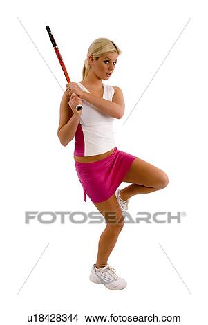 Picture - Female tennis player. Fotosearch