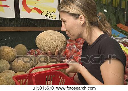 Stock Image - Fruit shopping. Fotosearch