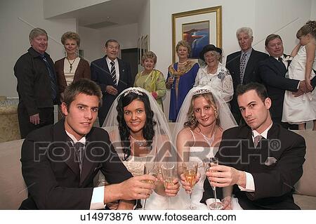 Group wedding View Large Photo Image Stock Photograph - Group wedding. Fotosearch