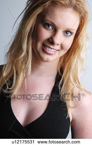 Stock Image - Happy woman. Fotosearch