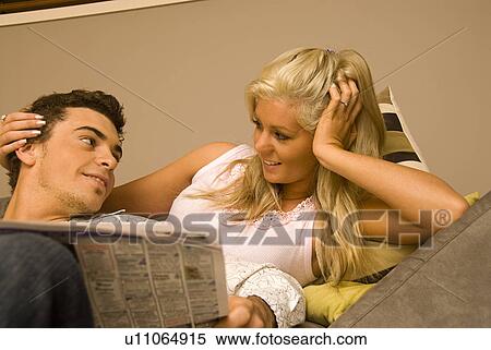 Stock Photography - Happy young couple. Fotosearch