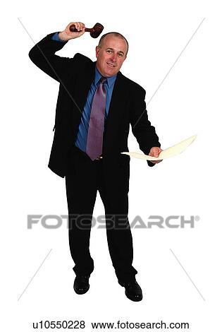 Stock Photo - Judge laying down the law. Fotosearch
