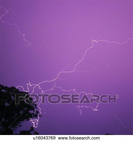 Stock Photo - Lighting strike. Fotosearch