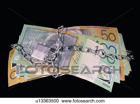 Stock Image - Locked up money. Fotosearch