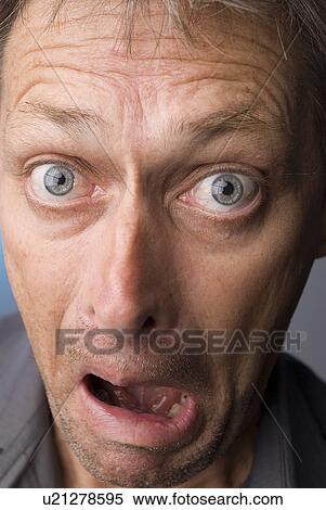 Stock Photography - Male making funny face. Fotosearch