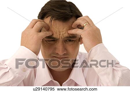 Stock Photography - Married businessman stressed. Fotosearch