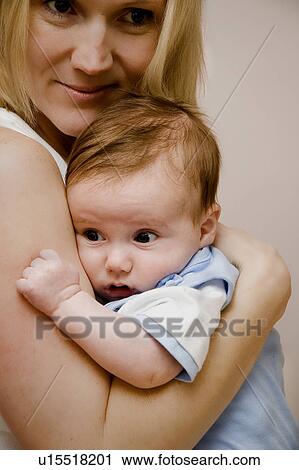 Stock Image - Mother and son. Fotosearch