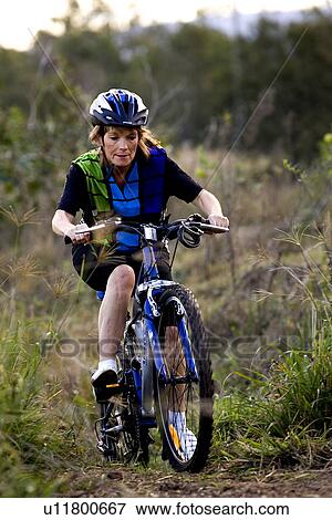 Stock Photo - Mountain bike rider. Fotosearch