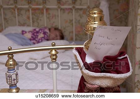 Note to Santa View Large Photo Image Stock Photo - Note to Santa. Fotosearch
