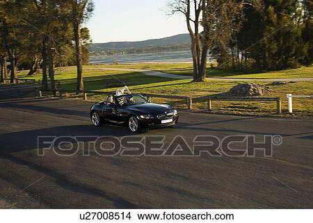 Picture - Ocean convertible drive. Fotosearch