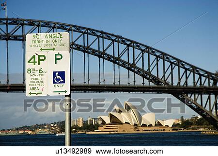 Parking sign in Sydney View Large Photo Image Stock Photo - Parking sign in Sydney. Fotosearch