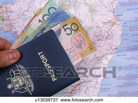 Passport and money View Large Photo Image Stock Photo - Passport and money. Fotosearch