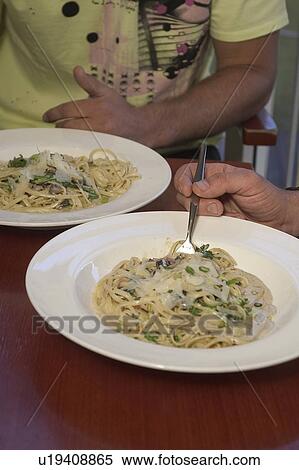 Stock Photography - Pasta lunch. Fotosearch