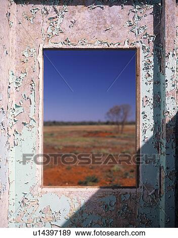 Peeling paint around a window to the outdoors View Large Photo Image Stock Photo - Peeling paint around a window to the outdoors. Fotosearch